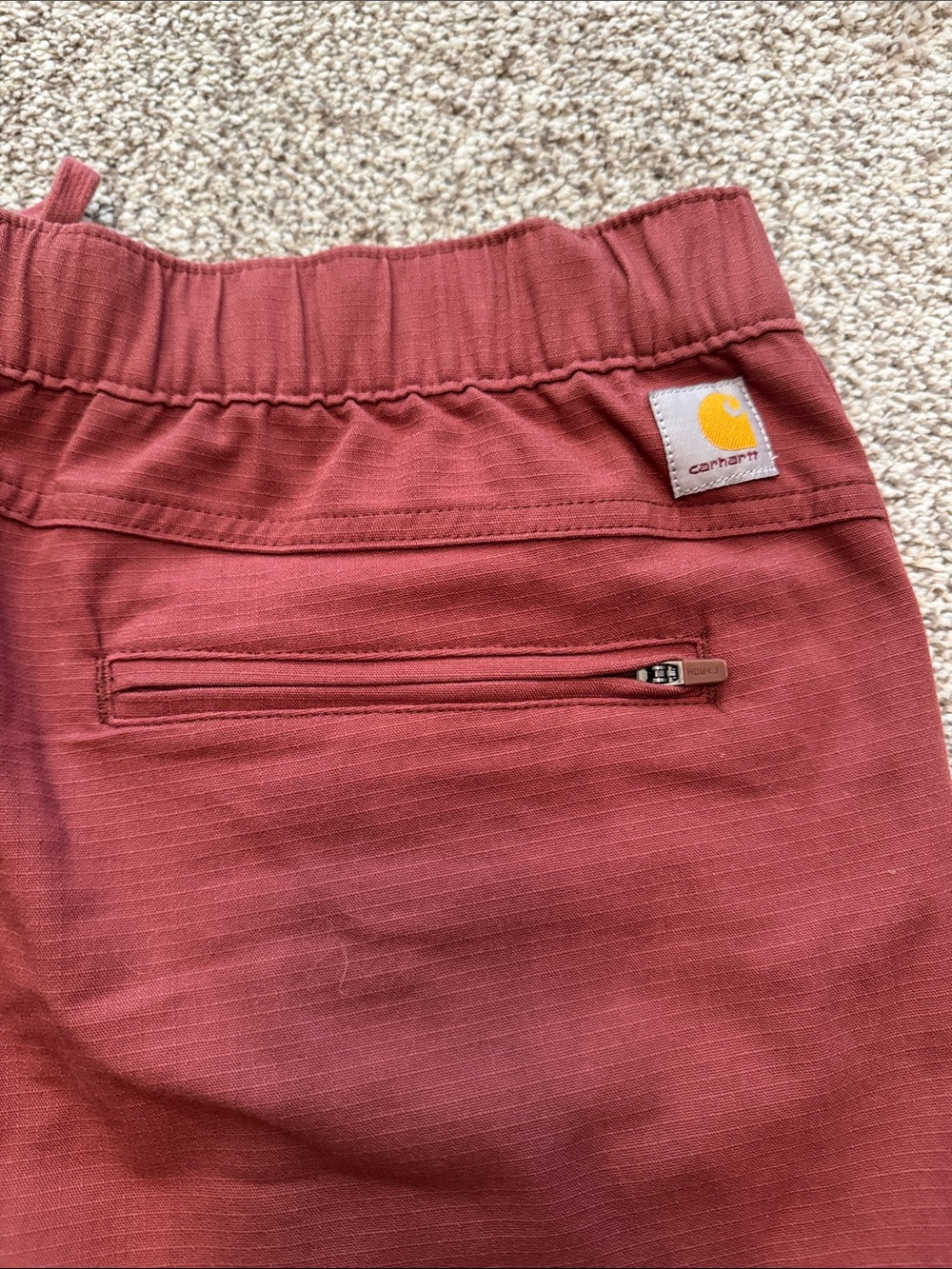 Women’s Carhartt Shorts - Brick Red - Picture 3 of 7